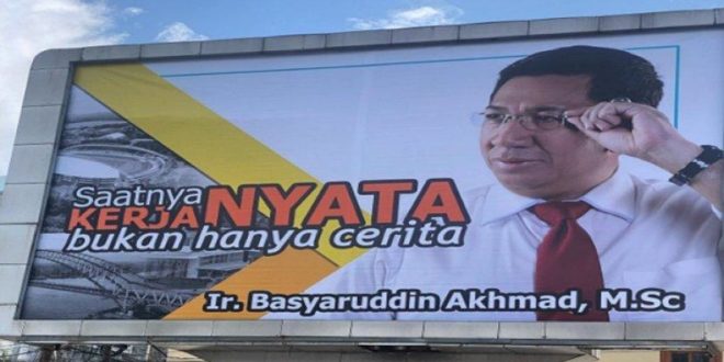 Baliho Basyaruddin Akhmad. (foto : instagram.com/basyaruddin.akhmad)
