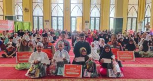 Rumah Zakat menggelar Gebyar Muharam 1445 H, Berbagi Bersama Yatim dan Dhuafa di Masjid Ra'iyah DPRD Provinsi Sumatera Selatan (Sumsel), Jalan Arivai No 1, Kelurahan Lorok Pakjo, Kecamatan Ilir Barat Satu, Kota Palembang. pada hari Minggu tanggal 13 Agustus 2023. (foto : bekisarmedia.id/hairudin)