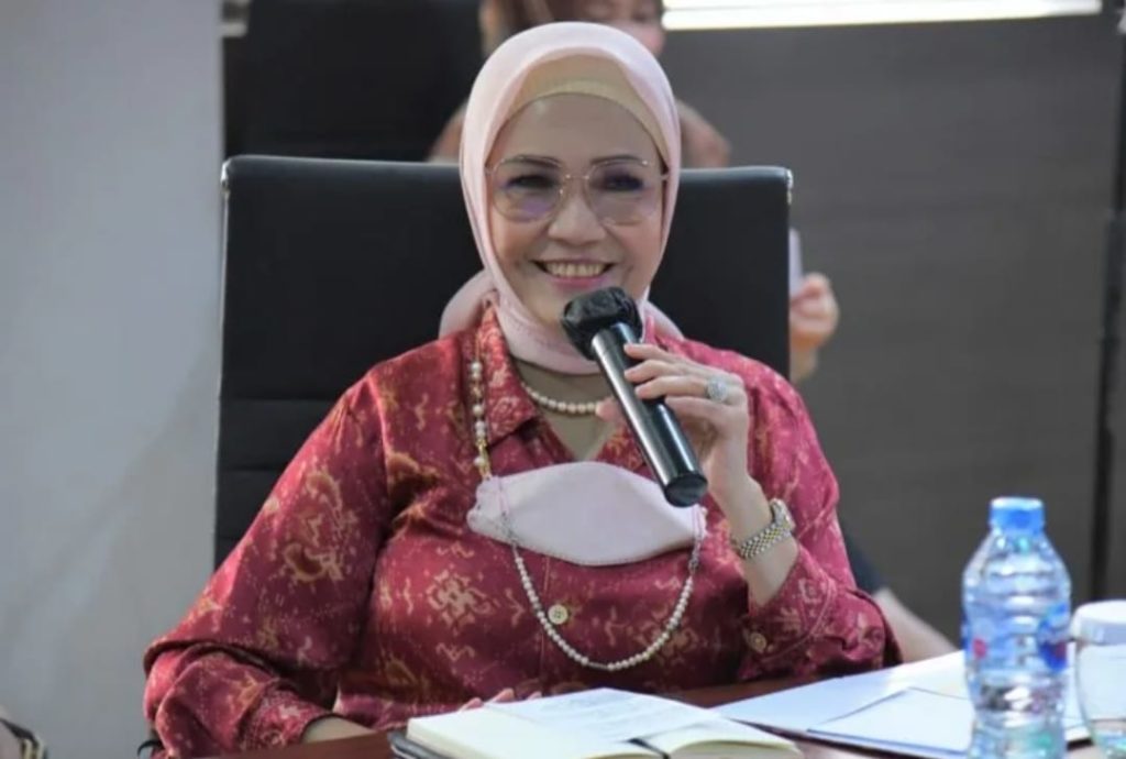 Hj. Anita Noeringhati, Ketua DPRD Provinsi Sumatera Selatan. (foto : SMSI Sumsel)