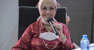 Hj. Anita Noeringhati, Ketua DPRD Provinsi Sumatera Selatan. (foto : SMSI Sumsel)