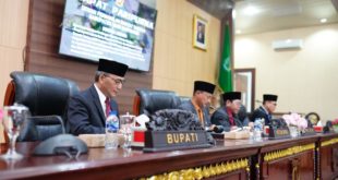 Rapat Paripurna Masa Persidangan I Rapat ke 20 Tahun 2023, dalam angka Penyampaian Hasil Pelaksanaan Reses III DPRD Kabupaten Musi Banyuasin Tahun 2023, di Ruang Rapat Paripurna DPRD Kabupaten Musi Banyuasin, pada hari Senin tanggal 11 September 2023.