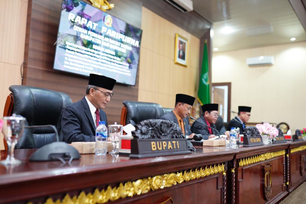 Rapat Paripurna Masa Persidangan I Rapat ke 20 Tahun 2023, dalam angka Penyampaian Hasil Pelaksanaan Reses III DPRD Kabupaten Musi Banyuasin Tahun 2023, di Ruang Rapat Paripurna DPRD Kabupaten Musi Banyuasin, pada hari Senin tanggal 11 September 2023.