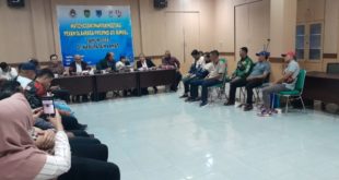 Match Coordinating Meeting (MCM) Pekan Olahraga Provinsi (PORPROV) XIV Provinsi Sumatera Selatan (Sumsel) untuk Cabang Olahraga (Cabor) sepak Bola, digelar pada hari Rabu malam tanggal 13 September 2023 Di Gedung Dinas Perumahan, Kawasan Pemukiman, dan Pertanahan Kabupaten Lahat.