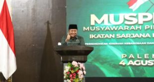 Gubernur Provinsi Sumatera Selatan, Herman Deru, menghadiri pembukaan Musyawarah Pimpinan Nasional (Muspimnas) ISNU di Ballroom Hotel Swarna Dwipa Palembang, pada hari Jum’at tanggal 4 Agustus 2023.