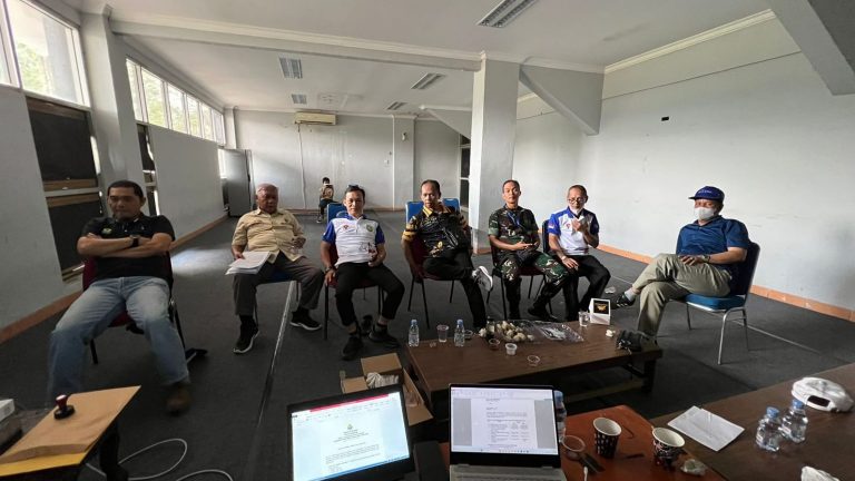 Panitia Penjaringan Bakal Calon (Bacalon) Ketua Umum (Ketum) Persatuan Bulu Tangkis Seluruh Indonesia (PBSI) Provinsi Sumatera Selatan (Sumsel) menggelar rapat pemantapan rencana Musyawarah Provinsi (Musprov) dan Kejuaraan Provinsi (Kejurprov) tahun 2023 di Gedung Olahraga (GOR) Dempo, Jakabaring Sport City (JSC), Palembang, hari Sabtu tanggal 2 September 2023.
