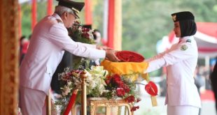 Upacara Penurunan bendera Peringatan Hari Ulang Tahun (HUT) Republik Indonesia ke 78 yang digelar di Griya Agung, pada hari Kamis sore tanggal 18 Agustus 2023, berlangsung sukses dengan Inspektur Upacara (Irup) yakni Wakil Gubernur (Wagub) Provinsi Sumatera Selatan (Sumsel), Mawardi Yahya.
