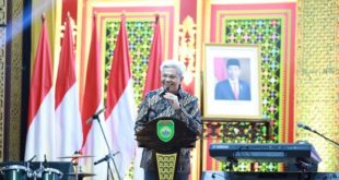 Wakil Gubernur Provinsi Sumatera Selatan, Herman Deru, menghadiri Welcome Dinner Popnas XVI di Griya Agung Palembang, pada hari Sabtu tanggal 26 Agustus 2023.