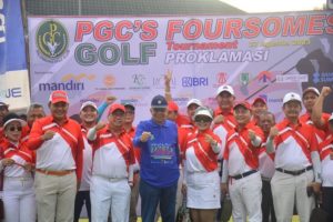 Wakil Gubernur (Wagub) Provinsi Sumatera Selatan (Sumsel), Mawardi Yahya, membuka secara langsung Foursomes Golf Tournament
