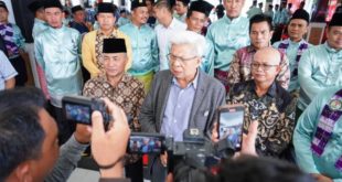 Wakil Gubernur Provinsi Sumatera Selatan, Mawardi Yahya, setelah menghadiri dan melantik pengurus Dewan Pengurus Daerah (DPD) Badan Musyawarah Keluarga Ogan Ilir (BAMUKOI) Kabupaten Muba di Pendopoan Griya Bumi Serasan Sekate,  pada hari Sabtu tanggal 23 September 2023.