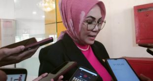 Ketua DPRD Provinsi Sumatera Selatan, Hj. Anita Noeringhati, saat diwawancarai mengenai Pj. Gubernur Sumsel Usulan DPRD, pada hari Jum'at tanggal 1 September 2023.