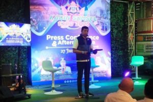 etua Kadin Sumsel, H. Affandi Udji, dalam rapat persiapan ASEAN Business Advisory Council (BAC) yang digelar melalui ruang zoom pada hari Selasa tanggal 10 Oktober 2023.