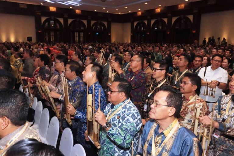 Utusan Pemerintah Kota Lubuklinggau Menghadiri acara Anugerah Pengadaan Tahun 2023 yang digelar di Jakarta pada tanggal 7 November 2023. (foto : Humas Pemkot Lubuklinggau)