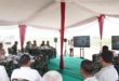 Suasana Video Conference bersama Wakil Presiden Republik Indonesia dan Panglima TNI dalam rangka Gerakan Nasional Ketahanan Pangan Jajaran TNI Tahun Anggaran 2023 yang digelar Puslatpur Kodiklatad di Desa Talang Sipin, Kecamatan Martapura, Kabupaten Ogan Komering Ulu (OKU) Timur, pada hari Senin tanggal 1 November 2023. (foto : SMSI Sumsel)