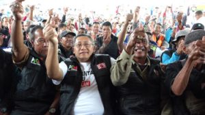 Ketua Umum Partai Kebangkitan Nusantara (PKN), Anas Urbaningrum, saat menghadiri acara Temu Kangen dengan Simpatisan, Kader, dan Masyarakat Kabupaten Musi Banyuasin. (foto : tvonenews.com)