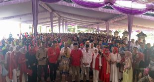 H. M. Albahori, saat menghadiri pertemuan dengan masyarakat Desa Suka Jaya, Kecamatan Plakat Tinggi, Kabupaten Musi Banyuasin (Muba), pada hari Selasa tanggal 16 Januari 2024.