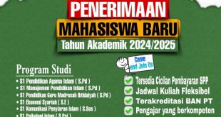 Institut Agama Islam Nahdlatul Ulama Sumatera Selatan Membuka Penerimaan Mahasiswa Baru Tahun Ajaran 2024/2025