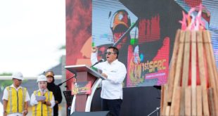 Sumatera Fire & Rescue Challenge 2024 resmi dibuka di Museum Batu Bara PT. Bukit Asam Tbk (PTBA), Kabupaten Muara Enim, hari Senin tanggal 19 Februari 2024. PTBA sebagai tuan rumah, mendukung penuh penyelenggaraan acara ini untuk meningkatkan kompetensi tim penyelamat. (foto : SMSI Sumsel)