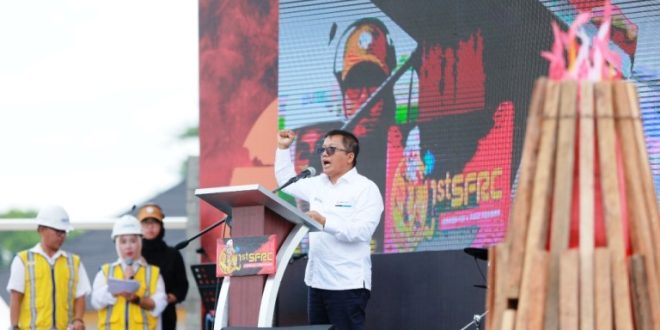 Sumatera Fire & Rescue Challenge 2024 resmi dibuka di Museum Batu Bara PT. Bukit Asam Tbk (PTBA), Kabupaten Muara Enim, hari Senin tanggal 19 Februari 2024. PTBA sebagai tuan rumah, mendukung penuh penyelenggaraan acara ini untuk meningkatkan kompetensi tim penyelamat. (foto : SMSI Sumsel)