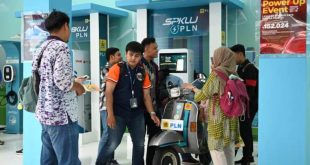 Booth PLN di Gelaran Indonesia Internasional Motor Show (IIMS) Tahun 2024 yang berlangsung sejak 15-25 Februari di JIEXPO Kemayoran, Jakarta. (foto : Dokumentasi PT. PLN)