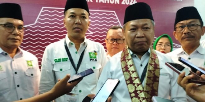 Ramlan Holdan, Ketua Dewan Pimpinan Wilayah Partai Kebangkitan Bangsa Provinsi Sumatera Selatan. (bekisarmedia.id/mirza ikhsan)