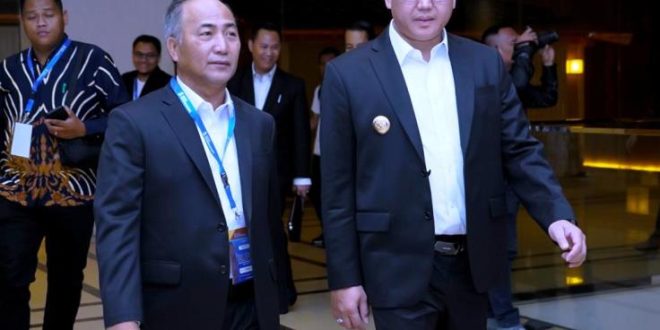 Pj. Bupati Kabupaten Musi Banyuasin (Muba), H. Apriyadi Mahmud, mengikuti rangkaian Rapat Umum Pemegang Saham (RUPS) Bank Sumsel Babel Tahun Buku 2023 di Ballroom Fairmont Hotel, Jakarta, hari Rabu tanggal 6 Maret 2024. (foto : Dinkominfo Muba)