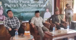 Ketua Dewan Pimpinan Wilayah (DPW) Partai Kebangkitan Bangsa (PKB) Provinsi Sumatera Selatan (Sumsel), Ramlan Holdan, menjadi narasumber pada Dialog Kepemudaan dan Buka Puasa Bersama Putra dan Putri Kabupaten Muara Enim yang digelar di Dekranasda Jakabaring, Palembang, hari Kamis tanggal 28 Maret 2024. (bekisarmedia.id/mirza ikhsan)