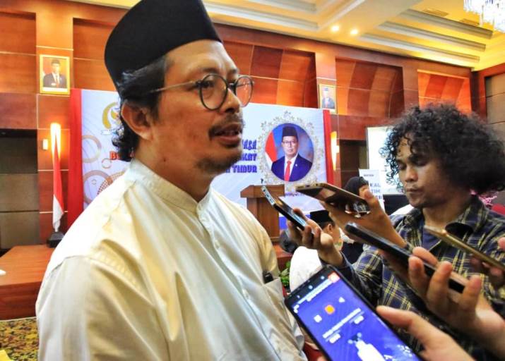 Wakil Ketua Dewan Perwakilan Daerah (DPD) Republik Indonesia, Mahyudin, saat acara Buka Puasa Bersama dengan para Tokoh Masyarakat Kaltim di Balipapan, hari Selasa tanggal 2 April 2024. (dpd.go.id)