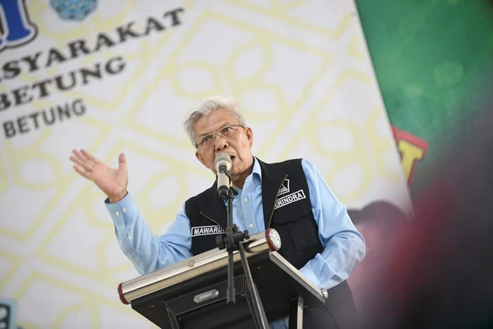 Mawardi Yahya, Bakal Calon Gubernur Provinsi Sumatera Selatan, saat menghadiri pertemuan dengan masyarakat Betung. (bekisarmedia.id/oyong Hairudin)