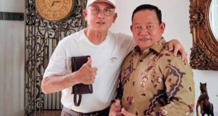 Bakal Calon Wali Kota Lubuklinggau, Imam Senen, bersama Mantan Wali Kota Lubuklinggau, Riduan Effendi, hari Jum'at tanggal 17 Mei 2024. (BekisarMedia.id/Oyong Hairudin)