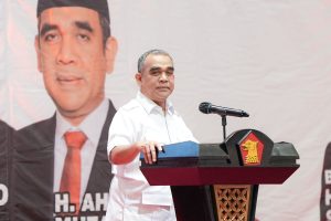 Sekretaris Jenderal (Sekjen) Partai Gerakan Indonesia Raya (Gerindra), Ahmad Muzani, hadir dalam Rapat Koordinasi (Rakor) pengurus Partai Gerindra se Jawa Barat. (Foto : SMSI)