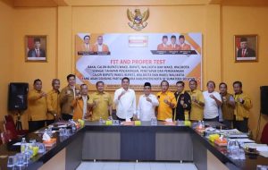Bakal Calon Bupati dan Calon Wakil Bupati Kabupaten Ogan Ilir Periode 2024-2029, Panca Wijaya Akbar dan Ardani, hari Senin tanggal 27 Mei 2024, melakukan silaturahmi ke Kantor Dewan Pimpinan Daerah (DPD) Partai Hati Nurani Rakyat (HANURA) Provinsi Sumatera Selatan. (bekisarmedia.id/oyong hairudin)