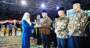 Kabupaten Musi Banyuasin (Muba) berhasil meraih juara umum pada pelaksanaan Musabaqah Tilawatil Qur'an (MTQ) XXX Tingkat Provinsi Sumatera Selatan (Sumsel) tahun 2024. (bekisarmedia.id/eka sahputra)