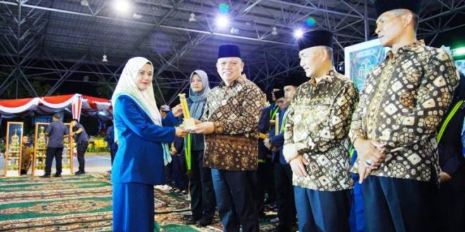 Kabupaten Musi Banyuasin (Muba) berhasil meraih juara umum pada pelaksanaan Musabaqah Tilawatil Qur'an (MTQ) XXX Tingkat Provinsi Sumatera Selatan (Sumsel) tahun 2024. (bekisarmedia.id/eka sahputra)