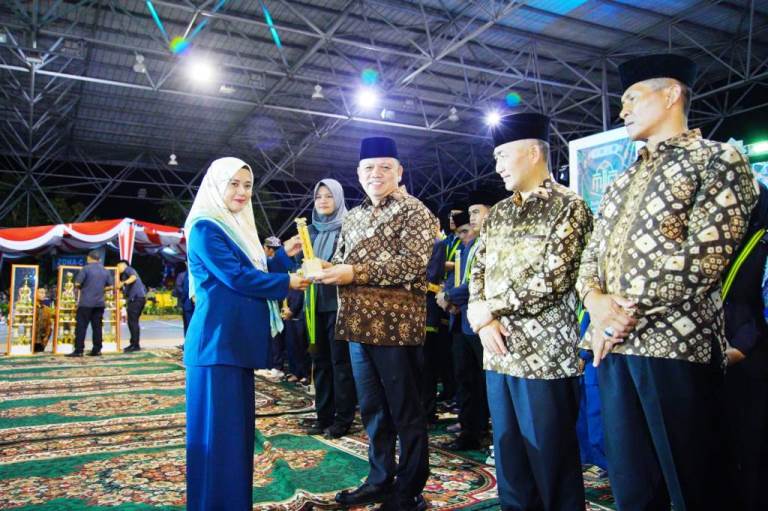Kabupaten Musi Banyuasin (Muba) berhasil meraih juara umum pada pelaksanaan Musabaqah Tilawatil Qur'an (MTQ) XXX Tingkat Provinsi Sumatera Selatan (Sumsel) tahun 2024. (bekisarmedia.id/eka sahputra)