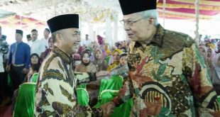 Bakal Calon Gubernur Provinsi Sumatera Selatan, Mawardi Yahya, bertemu H. Apriyadi Mahmud, di Desa Layan, Kecamatan Jirak Jaya, hari Selasa tanggal 21 Mei 2024. (bekisarmedia.id/eka sahputra)
