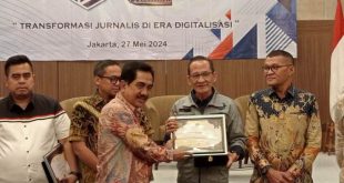 Staf Khusus Menteri Komunikasi dan Informatika Republik Indonesia, Prof. Widodo Muktiyo, menghadiri Peringhatan Hari Ulang Tahun ke 2 Pro Jurnalismedia Siber, hari Senin tanggal 27 Mei 2024. (bekisarmedia.id/laras)