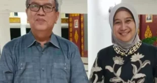 Pasangan Bakal Calon Bupati dan Wakil Bupati Kabupaten Muara Enim Periode 2024-2029, Ahmad Rizali dan Shinta Paramita. (bekisarmedia.id/oyong hairudin)