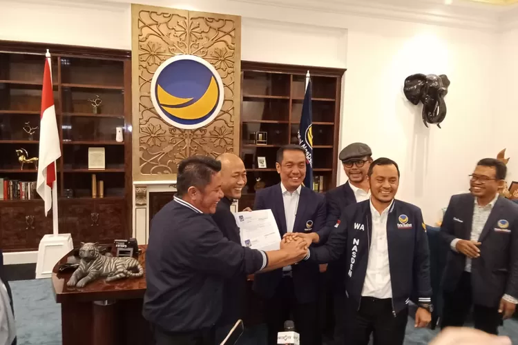 Yopi Karim menerima Rekomendasi dari Partai NasDem sebagai Bakal Calon Wali Kota Lubuklinggau, hari Senin tanggal 3 Juni 2024. (Yopi Karim)