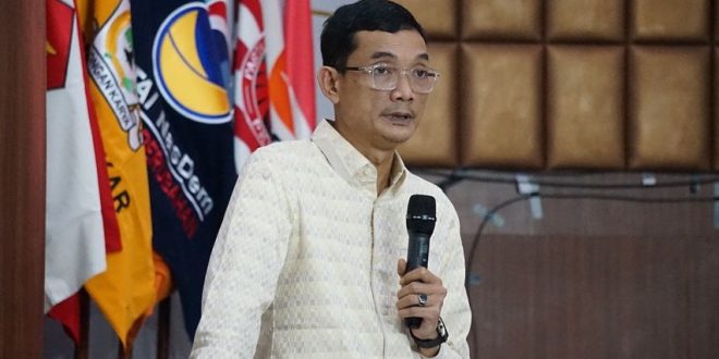 Prahara Andri Kusuma, Ketua Divisi Perencanaan, Data, dan Informasi Komisi Pemilihan Umum Provinsi Sumatera Selatan. (Bekisar Media / Oyong Hairudin)