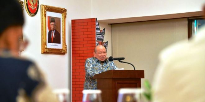 Ketua Dewan Perwakilan Daerah Republik Indonesia, LaNyalla Mahmud Mattalitti, saat melakukan kunjungan kerja ke KBRI Indonesia untuk Korea Selatan, hari Rabu tanggal 26 Juni 2024. (Bekisar Media / DPD.go.id)