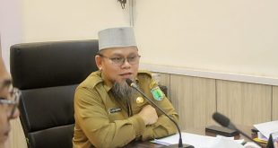 Asisten Pemerintahan dan Kesejahteraan Rakyat Sekretariat Daerah (Setda) Muba, Yudi Herzandi, menggelar rapat mediasi bersama dengan pihak PT. Berkat Sawit Sejati (BSS) dengan warga,di ruang rapat Sekretaris Daerah (Sekda) Muba, hari Senin tanggal 25 Maret 2024. (bekisarmedia.id/eka sahputra)