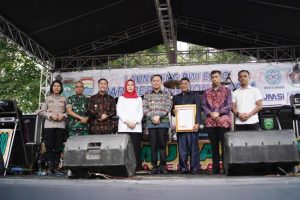 Pj. Gubernur Sumsel, Agus Fatoni, menghadiri kegiatan Hari Pers Nasional (HPN) yang digelar Persatuan Wartawan Indonesia (PWI) Sumsel, di Museum Sultan Mahmud Badaruddin II, Palembang, hari Sabtu tanggal 1 Juni 2024. (bekisarmedia.id/raam)