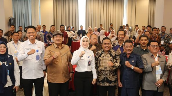 Bimtek Badan Koordinasi Kehumasan (Bakohumas) yang digelar oleh Persatuan Wartawan Indonesia (PWI) Provinsi Sumatera Selatan (Sumsel) di Hotel Amaris, Jalan Demang Lebar Daun, Palembang, hari Rabu tanggal 5 Juni 2024. (Bekisar Media / Rasti)