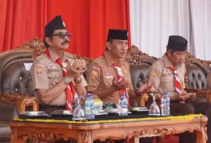 Staf Khusus Gubernur Provinsi Sumatera Selatan (Sumsel) Bidang Kebudayaan Periode 2018-2023, H. Hidayat Comsu, menghadiri acara penutupan Kegiatan Diklat Bela Negara yang digelar oleh Kwartir Daerah (Kwarda) Sumsel, hari Rabu tanggal 31 Juli 2024 di Bumi Perkemahan Gandus, Kota Palembang. (Bekisar Media / Dok. pribadi H. Hidayat Comsu)