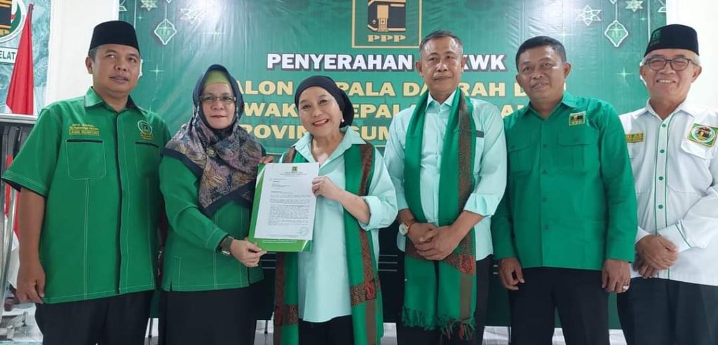 Hj. Lucianty dan H. Syaparuddin mendapatkan dukungan dari Partai Persatuan Pembangunan untuk maju sebagai Bupati dan Wakil Bupati Kabupaten Muba, hari Minggu tanggal 25 Agustus 2024. (Bekisar Media / Oyong Hairudin)