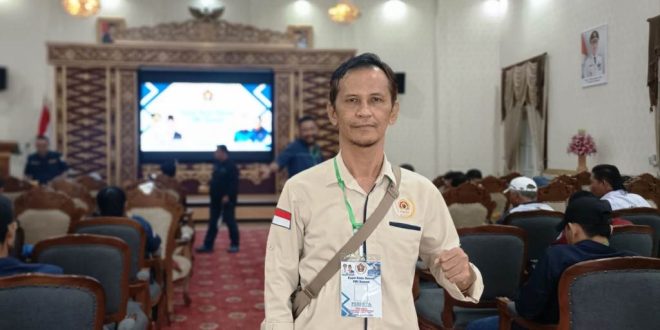 Ketua Persatuan Wartawan Indonesia Kota Lubuklinggau, Iman Santoso. (Bekisar Media / SMSI Sumsel)