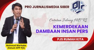 Mahmud Marhaba, Ketua Dewan Pimpinan Pusat Pro Jurnalismedia Siber. (Bekisar Media / Angga Putra)