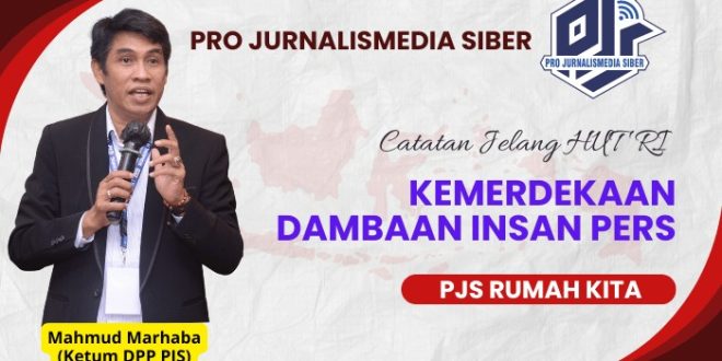 Mahmud Marhaba, Ketua Dewan Pimpinan Pusat Pro Jurnalismedia Siber. (Bekisar Media / Angga Putra)