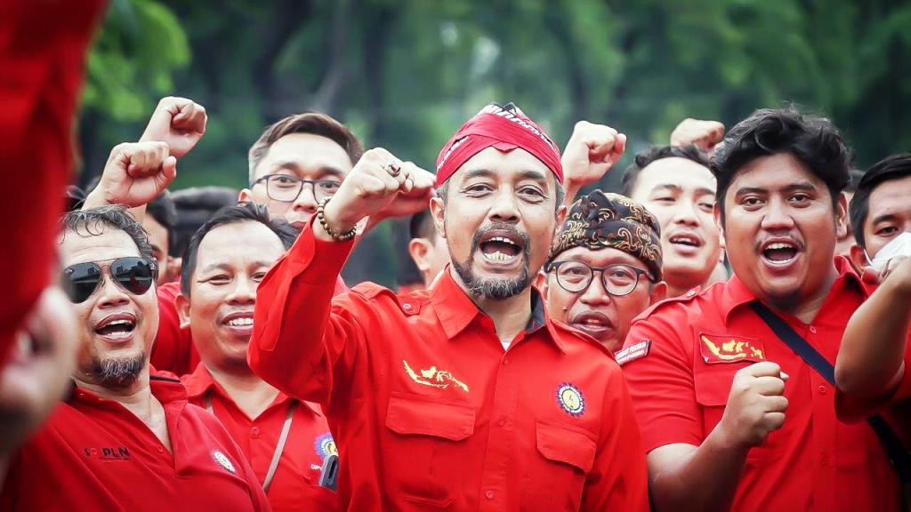 Ketua Umum Dewan Pimpinan Pusat (DPP) Serikat Pekerja (SP) PT. PLN, Abrar Ali. (foto : Malik)