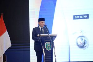 Penjabat (Pj.) Gubernur Provinsi Sumatera Selatan (Sumsel), Elen Setiadi, menghadiri Pembukaan Orientasi anggota DPRD Kabupaten dan Kota se Sumsel tahun 2024 di The Zuri Hotel Palembang, pada hari Selasa tanggal 3 September 2024. (foto : Humas DPRD Sumsel)